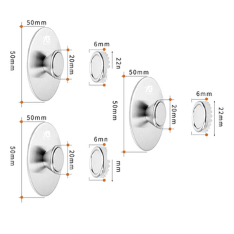 Norvo | Magnetiske Veggkroker, til Kjøkken & Bad (3-Pack)