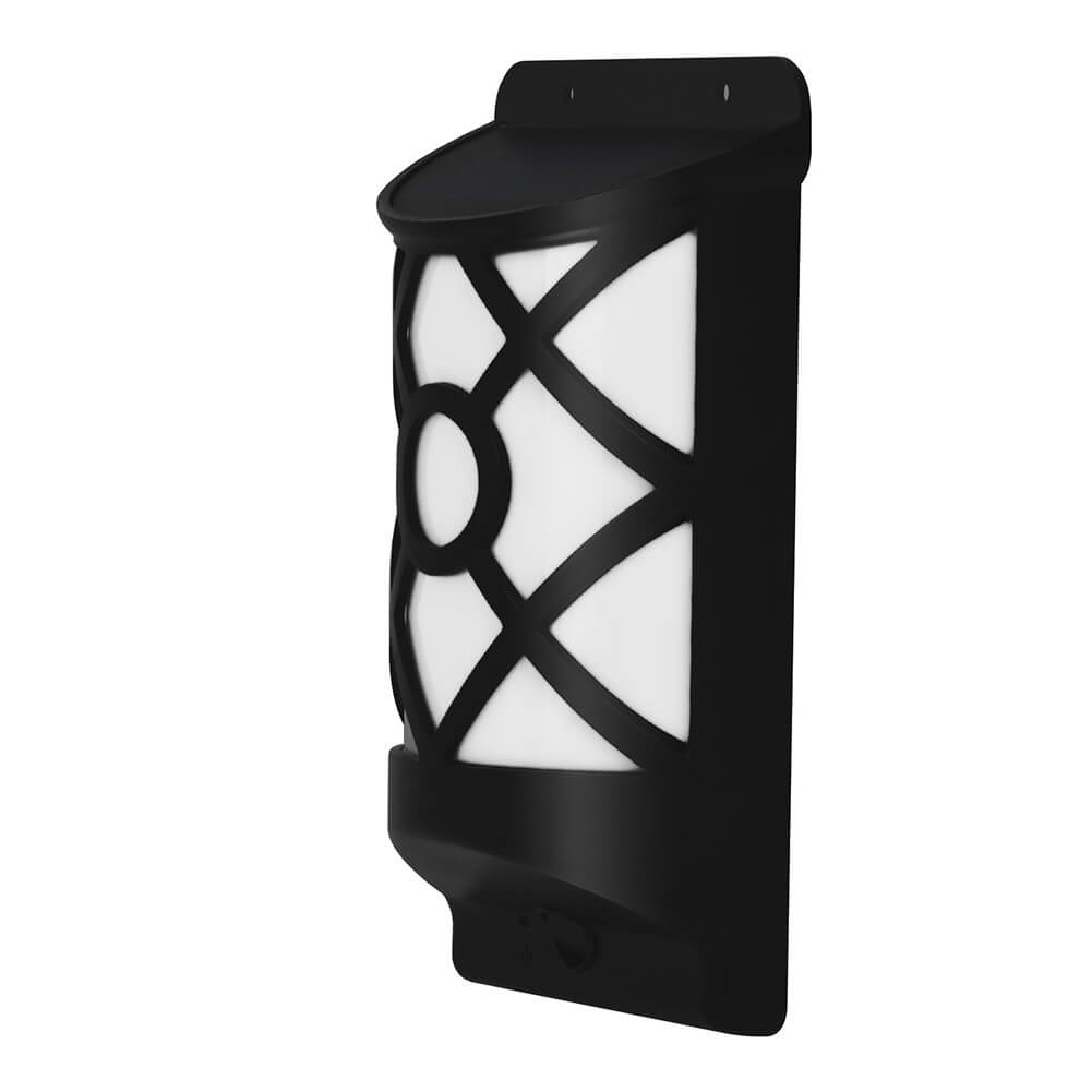 Norvo | Solar Flame Halv Søyle LED Utendørs Sensor Vegglampe