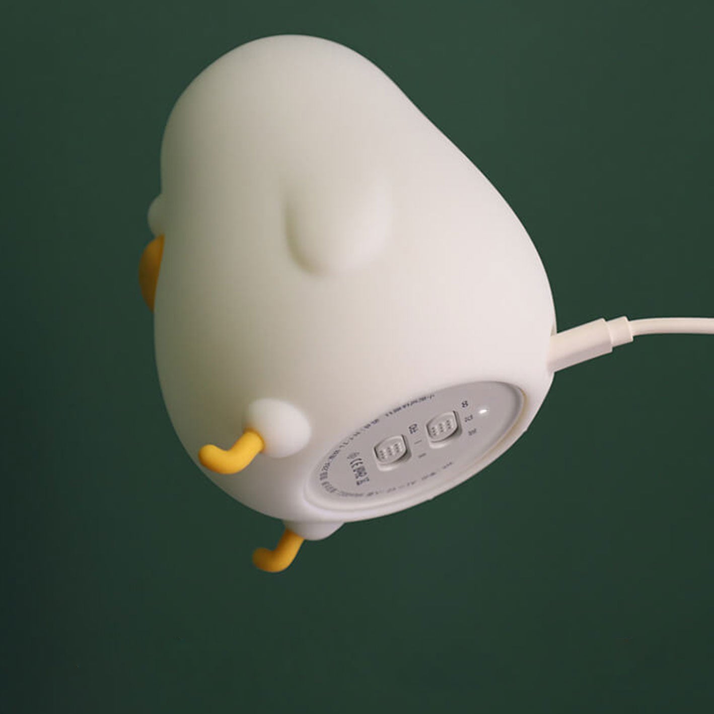 GarduruLED Nattlampe | Tegneserie Silikon Kylling Design | USB Skrivebordslampe | Lys til Barnerom