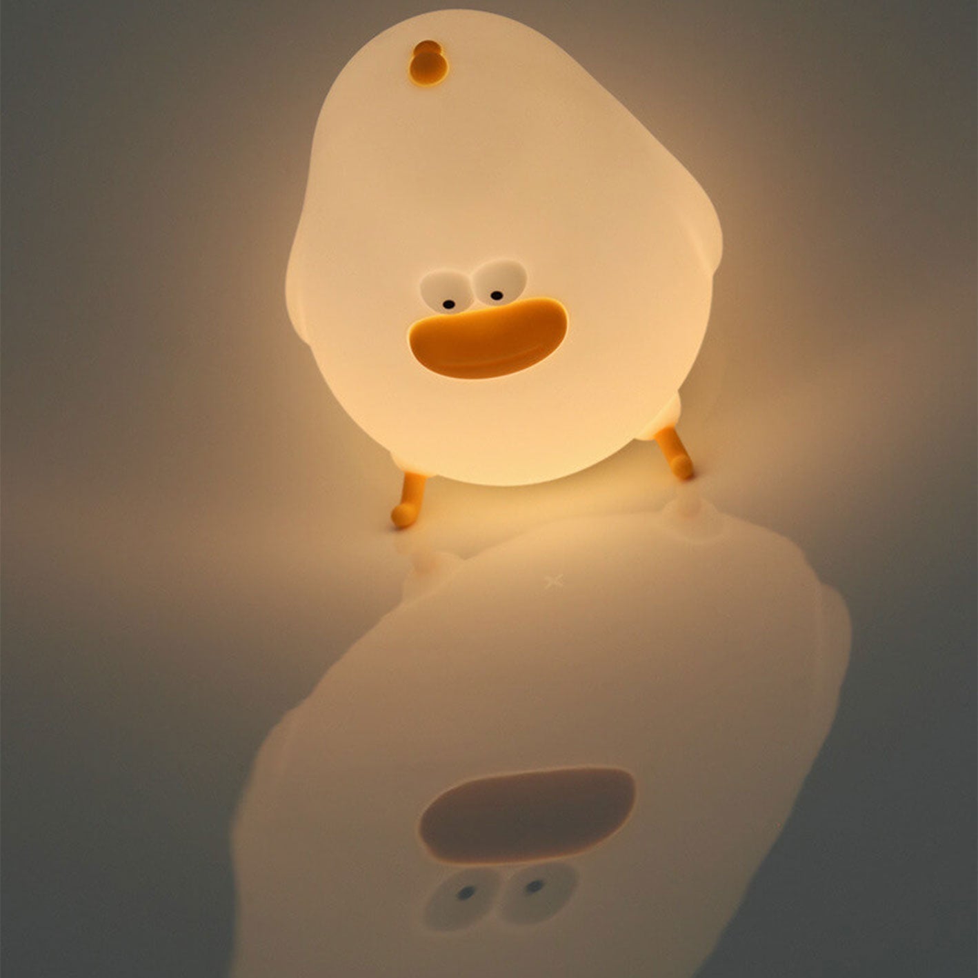 GarduruLED Nattlampe | Tegneserie Silikon Kylling Design | USB Skrivebordslampe | Lys til Barnerom
