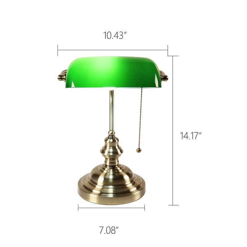 Norvo | Retro Fargerik Glass Metallbase 1-Lys Zip Bordlampe