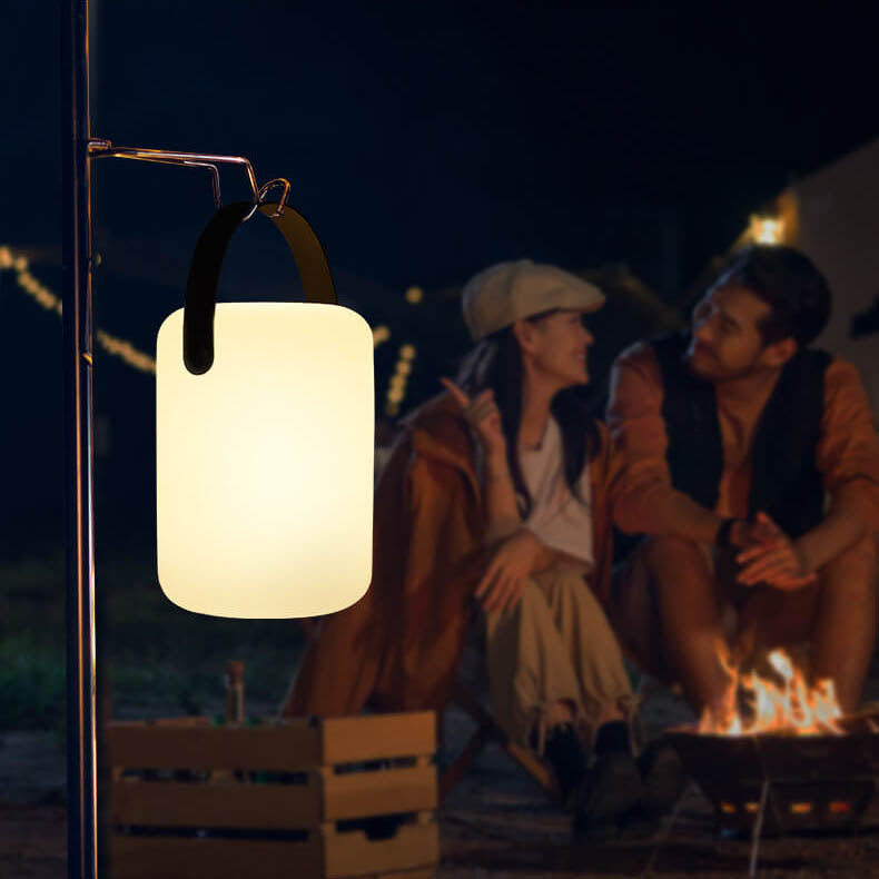Norvo | Moderne Enkelhet Plast Rund Fyrkantet Hånd LED Bordlampe for Utendørs Patio