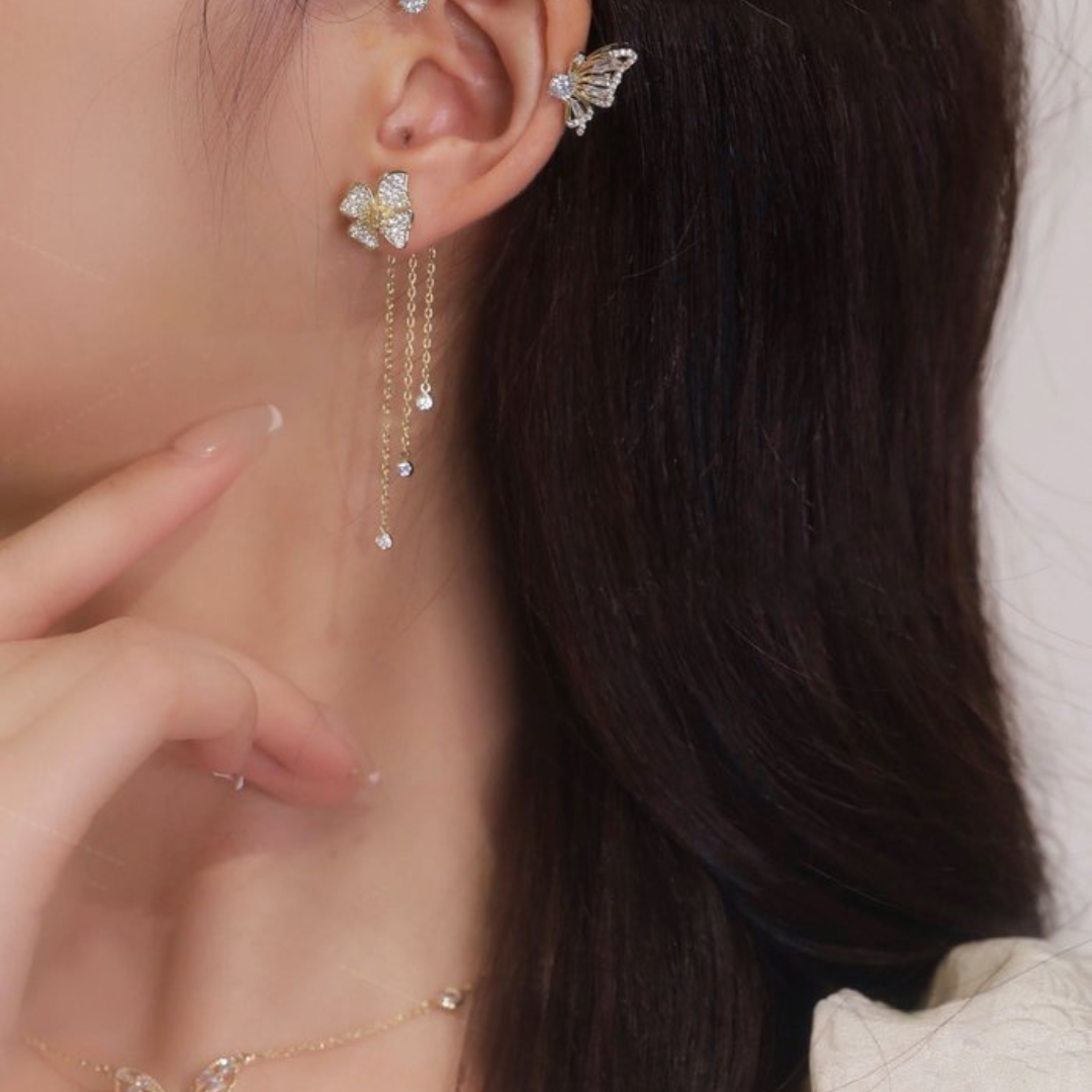 Aurelia Butterfly Earrings – Unik Motetilbehør
