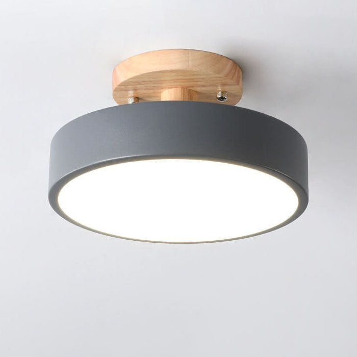 Norvo LED Rund Taklampe | Nordisk Design | Semi-Flush Montering | Økonomisk Innendørs Belysning