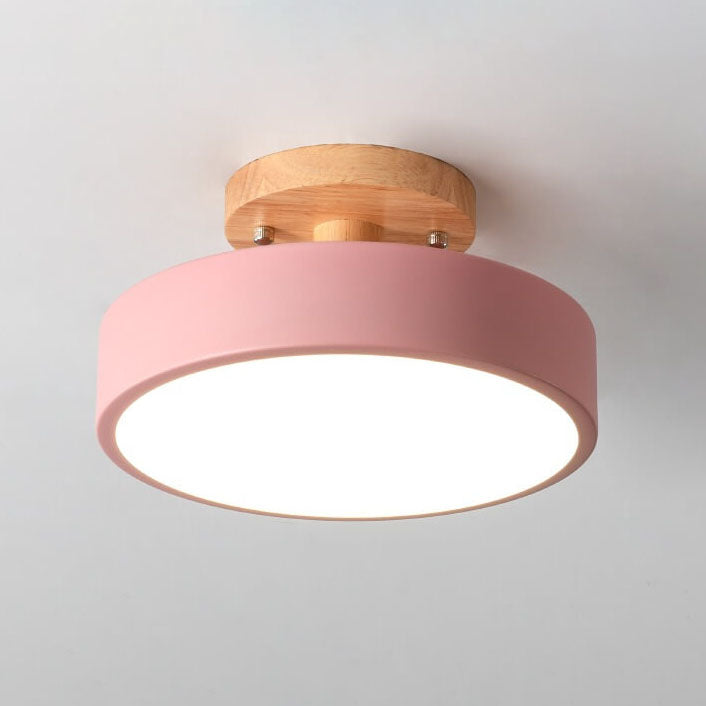Norvo LED Rund Taklampe | Nordisk Design | Semi-Flush Montering | Økonomisk Innendørs Belysning