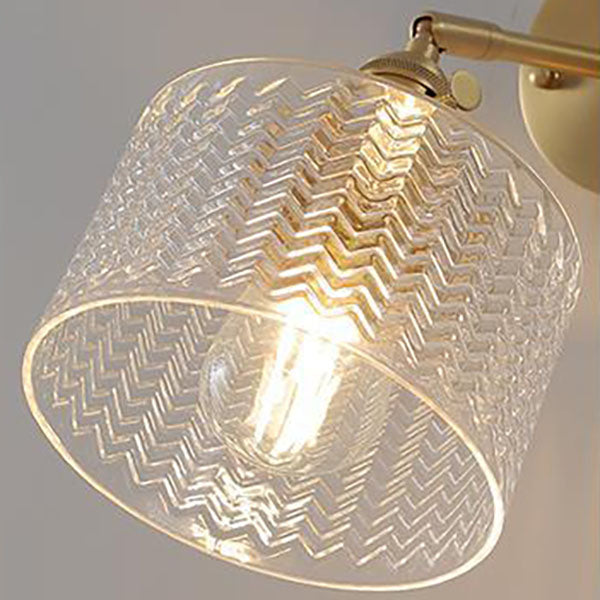 Norvo | Nordisk Minimalistisk Kreativ Messing Sylinder 1-Lys Vegglampe