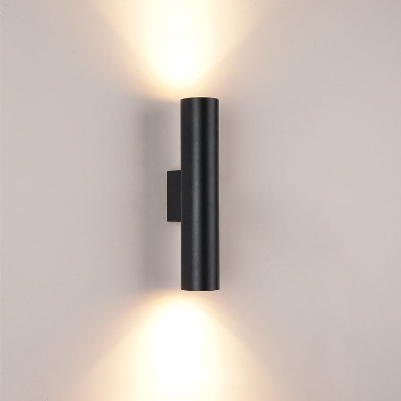 Norvo | Enkel Aluminium Sylinderformet 2-Lykt Vegglampe
