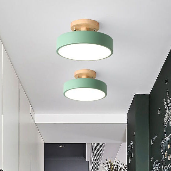 Norvo LED Rund Taklampe | Nordisk Design | Semi-Flush Montering | Økonomisk Innendørs Belysning