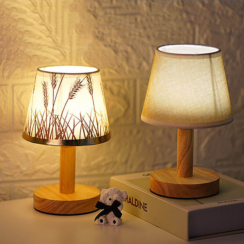 Norvo | Vintage Lin Futteral 1-Lys LED Bordlampe