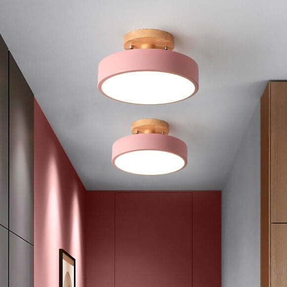 Norvo LED Rund Taklampe | Nordisk Design | Semi-Flush Montering | Økonomisk Innendørs Belysning