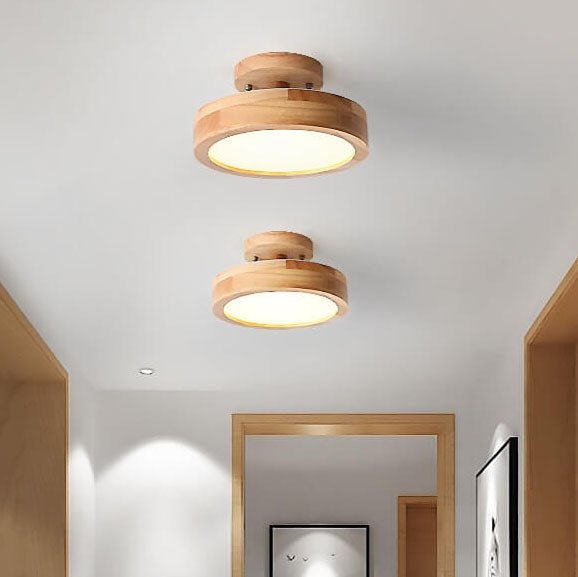 Norvo LED Rund Taklampe | Nordisk Design | Semi-Flush Montering | Økonomisk Innendørs Belysning