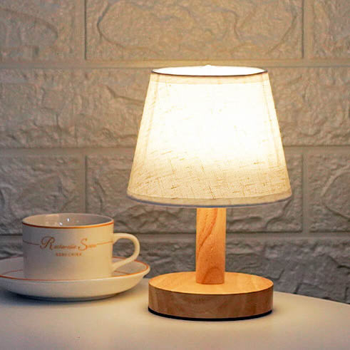 Norvo | Vintage Lin Futteral 1-Lys LED Bordlampe