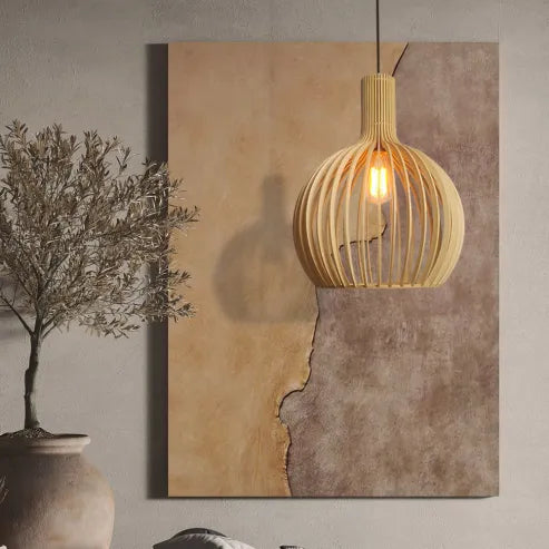 Nordisk tre-fuglebur-lampe, japansk kreativ tre-hengende-lampe