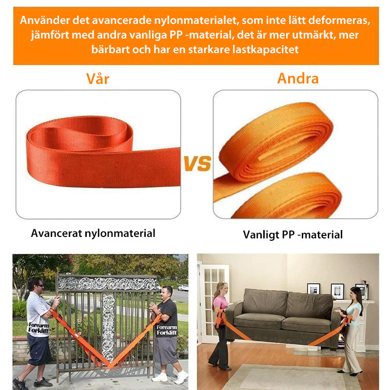 Norvo | Justerbare Møbel Teamstrap Mobile Og Løftestropp - 2 Stykker