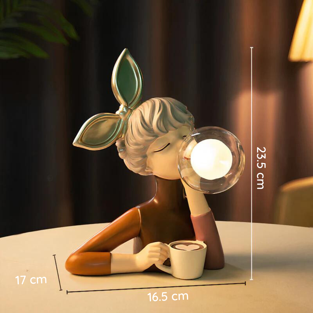 Norvo | Elegant retro bordlampe for stuen - Håndlaget dekorativ belysning