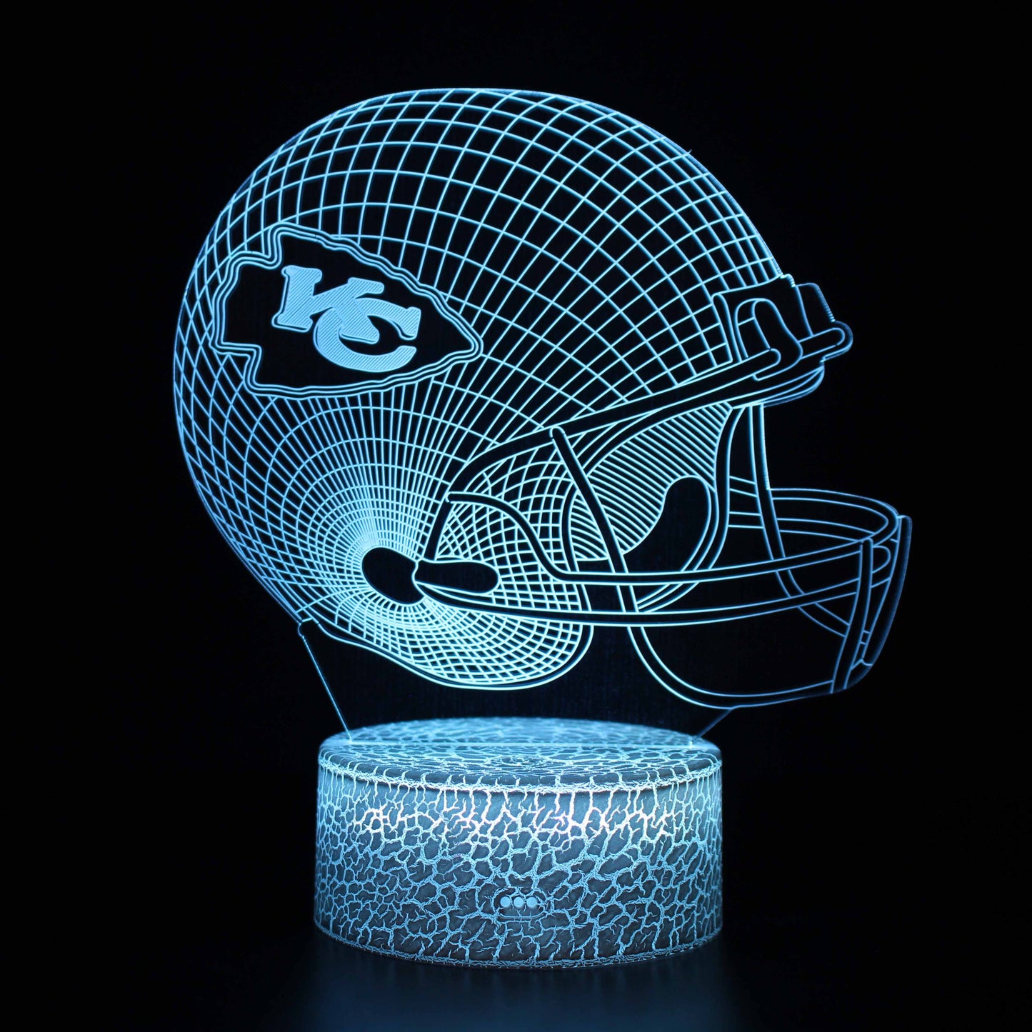 Norvo | Kansas City Chiefs Fotballhjelm 3D Optisk Illusjonslampe