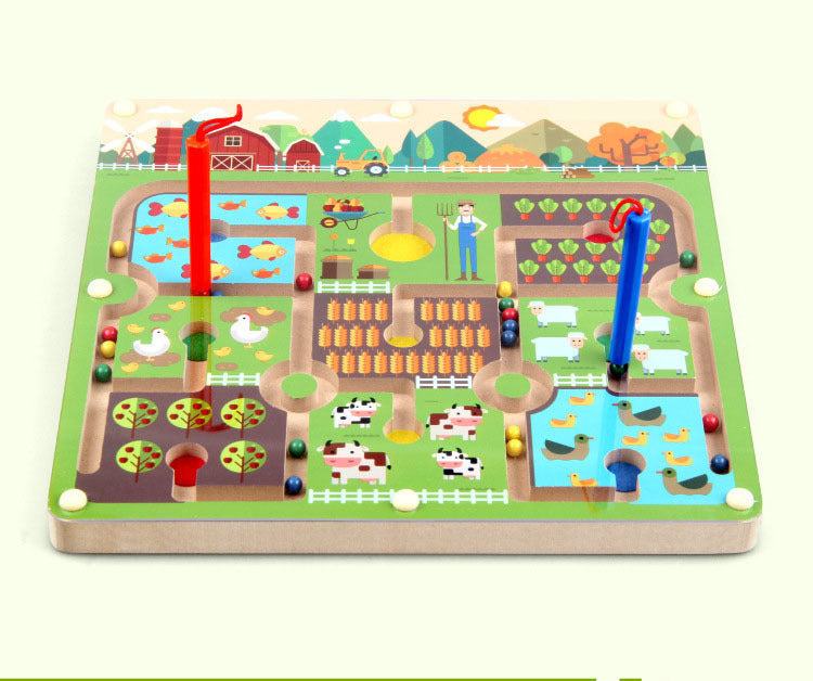 Norvo | Ecotoys BrainMaze | Styrk konsentrasjonen - Magnetisk maze puslespill spill for barn