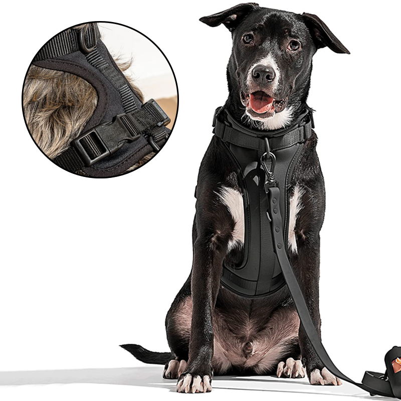 Norvo | Adjustable Dog Vest Harness with 3 Leash Clips