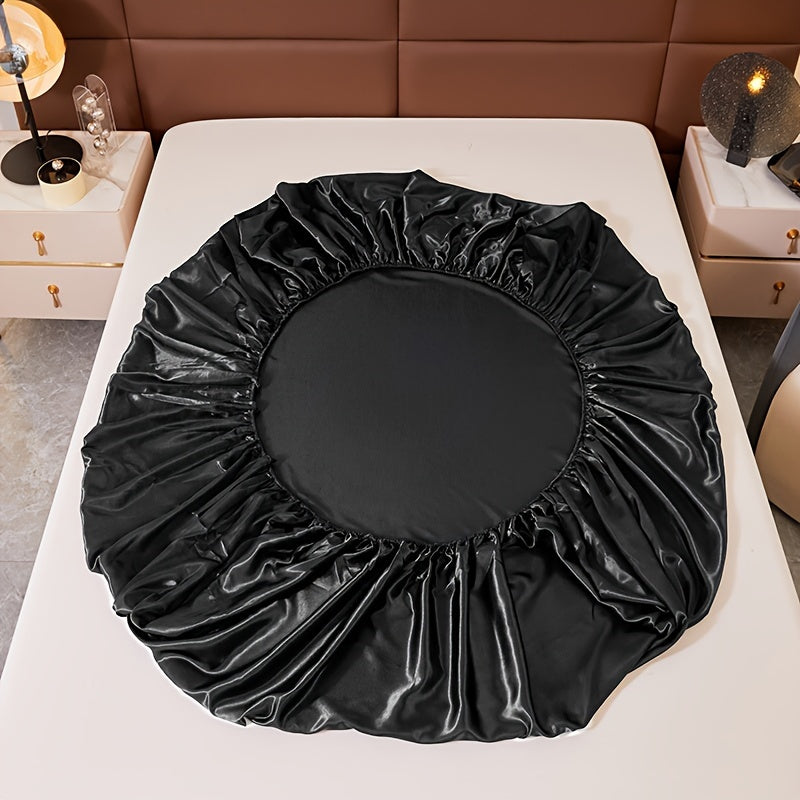 Norvo | 3-delt Satin Spannlaken-set – Inkluderer 1 spannlaken og 2 putetrekk (uten kjerne) – Myk, komfortabel og pustende sengetøy, ensfarget madrasstopp for soverom og gjesterom