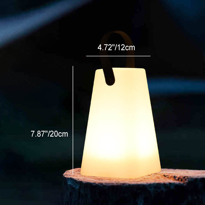 Norvo | Moderne Enkelhet Plast Rund Fyrkantet Hånd LED Bordlampe for Utendørs Patio