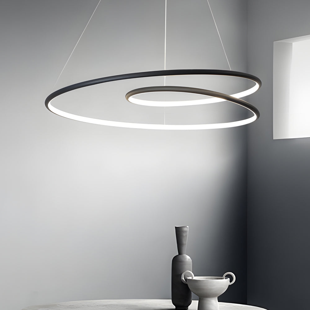 Norvo | Moderne dimbar LED-lampe - Høydejusterbar taklampe til spisestue og stue