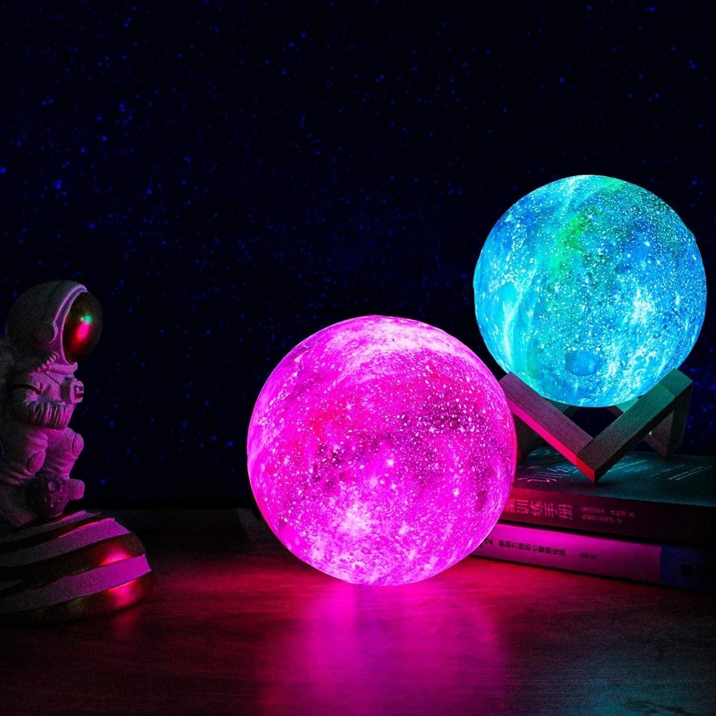 Nattlampe – stjernehimmel – berøringskontroll – oppladbar