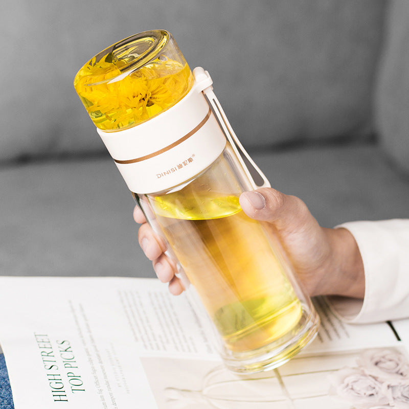 Norvo teinfuser i krystallklart glass