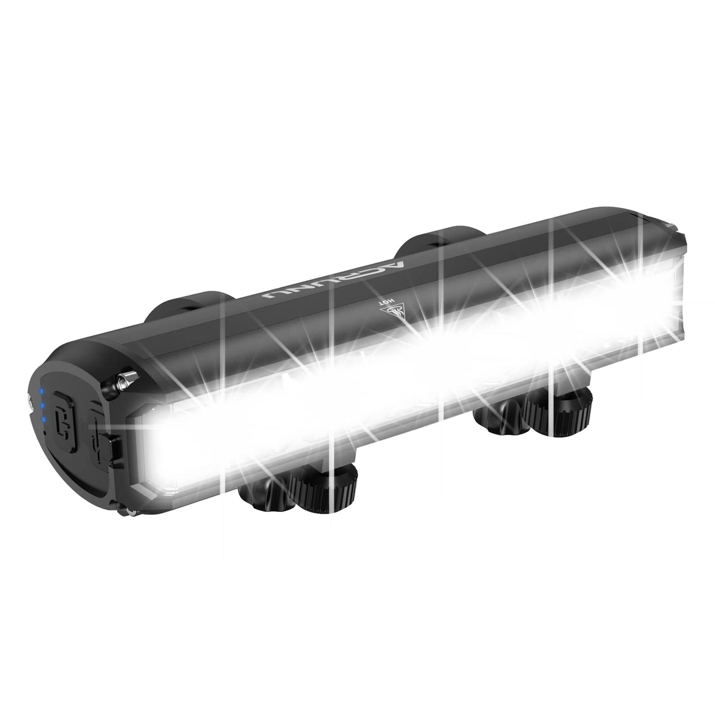 Norvo | 2600 Lumen Sykkellys, Usb Oppladbare Sykkellys, Super Lys Sterke 5 Led Sykkellys For Nattkjøring, Vanntett Sykkel Hodelykt Med Power Bank Funksjon, 4 Lysinnstillinger