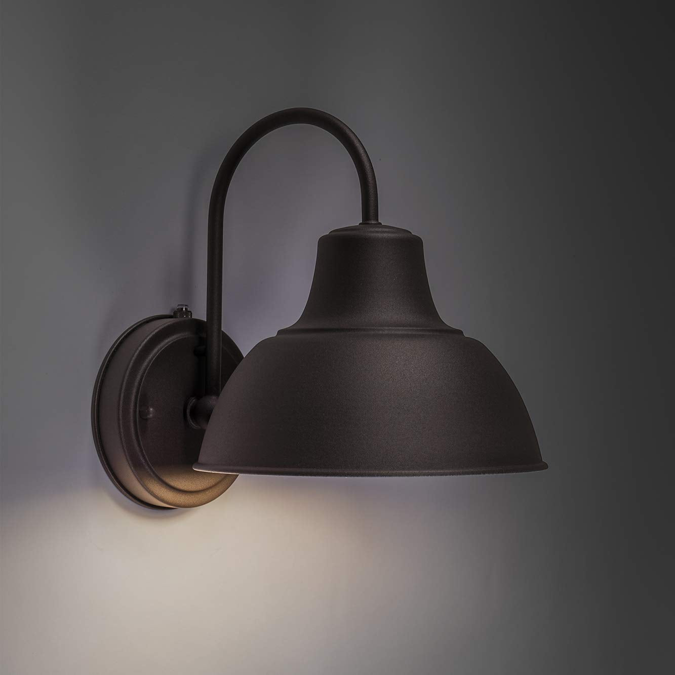 Norvo | Coramdeo Rustikk Bronse S dusk til dawn 8.5” Barnlys med Fotocelle Sensor, Utendørs Veggarmatur