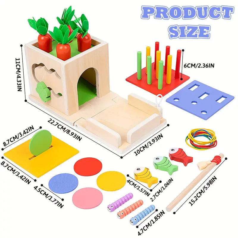 Kreativ 8-i-1 Montessori Lekesett - For Eventyrlystne Babyer