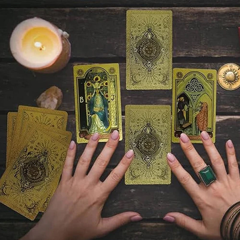 Oppdag den mystiske verden av Tarot Gold Foil Tarot