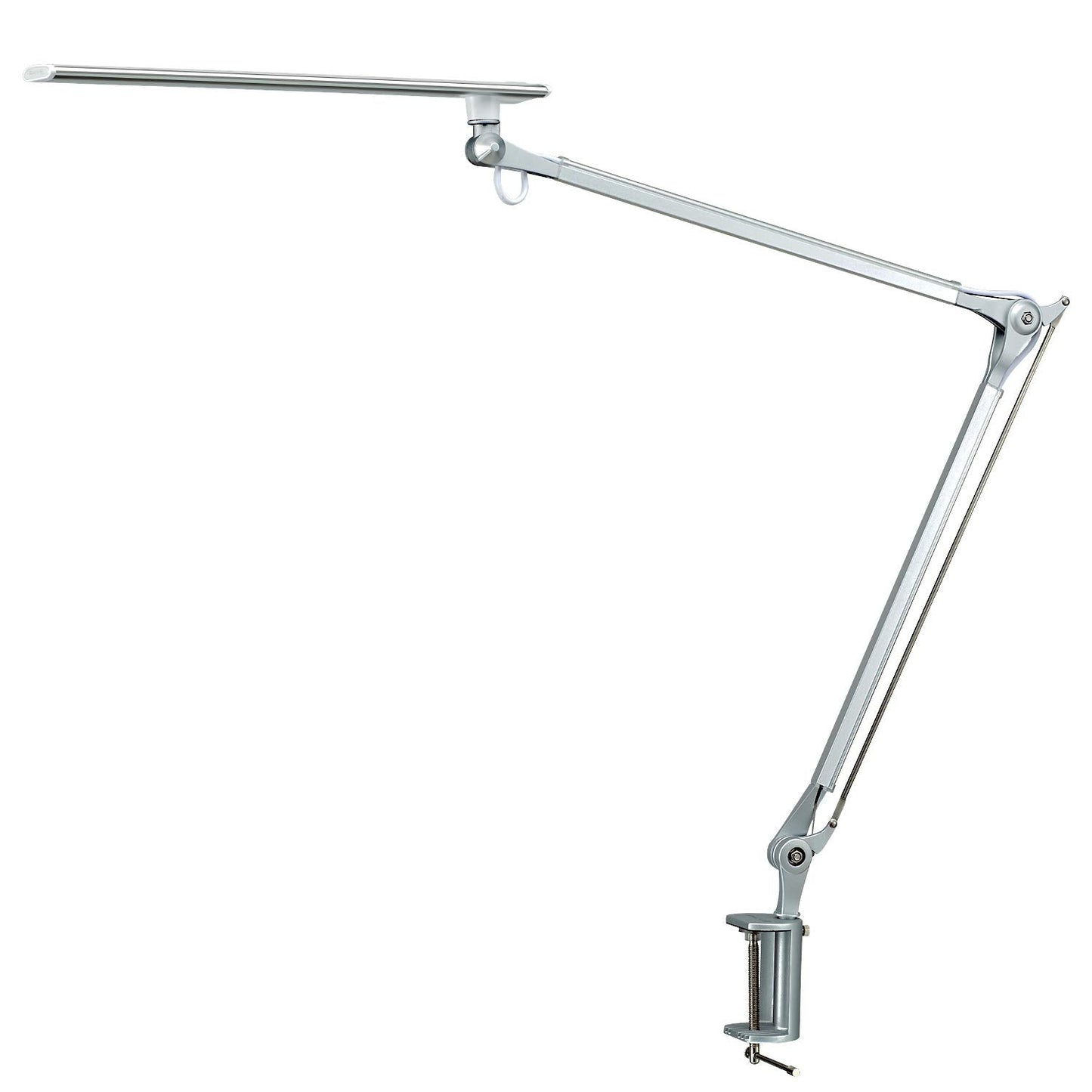 Norvo | Phive Cl-1 Led Arkitekt Skrivebord Lampe, Justerbar Metall Svingarm, Dimmbar Sølv Oppgave Lys
