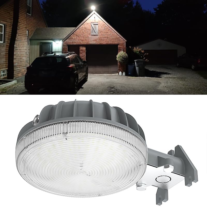 Norvo | Owleye 6000Lm Led Barnlys, 42W Vanntett Dusk Til Dusk Sikkerhetsbelysning, 4000K Grå