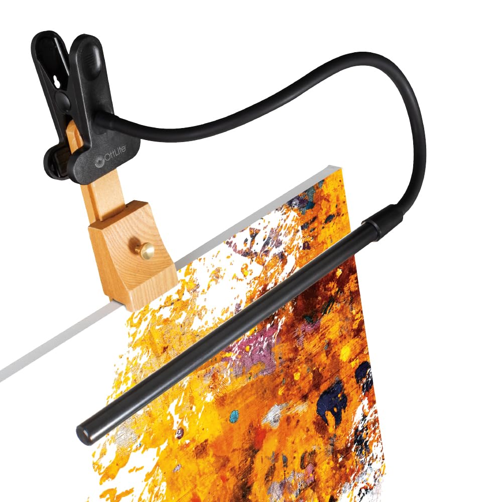 Norvo | Ottlite Clip-On Led Lampe - Justerbart Clearsun Lys For Skriver, Piano, Og Bord, Svart