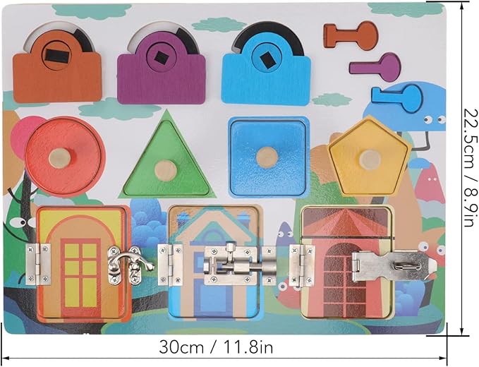 Norvo | EcoToys CleverLock™ | Utvikle finmotoriske ferdigheter leken - Utdannings Montessori brett