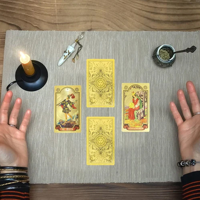 Oppdag den mystiske verden av Tarot Gold Foil Tarot