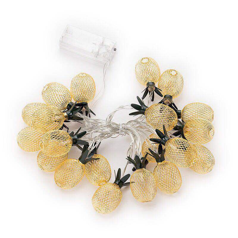 Norvo | Moderne Art Deco Liten Ananas PVC LED Lyskjede For Stue