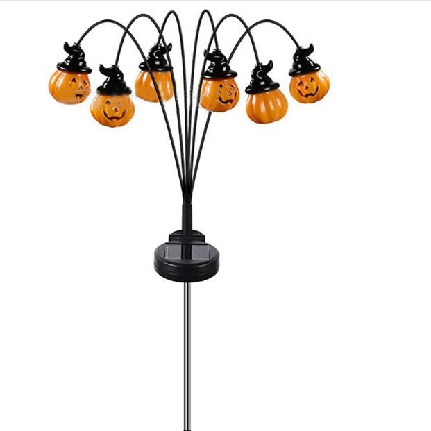 Norvo | Moderne Art Deco solvanntett PVC rustfritt stål gresskar Halloween dekorasjon LED utendørs lys landskapsbelysning for hage