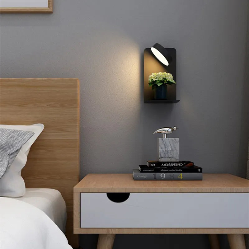 Norvo | Dimbar Multifunksjonell Led-Vegglampe Med Usb-Ladeport For Soverom