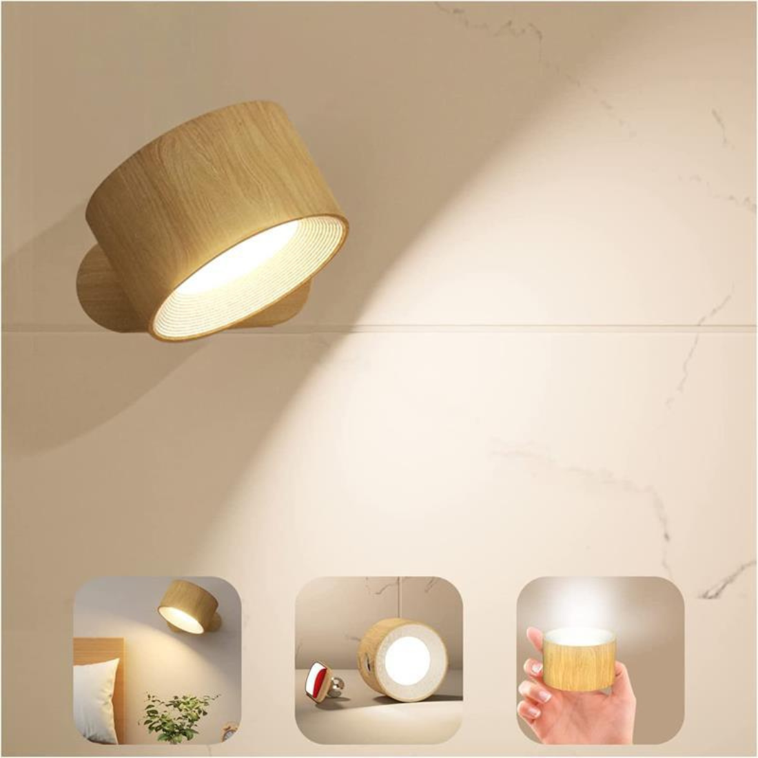 Norvo – trådløs vegglampe