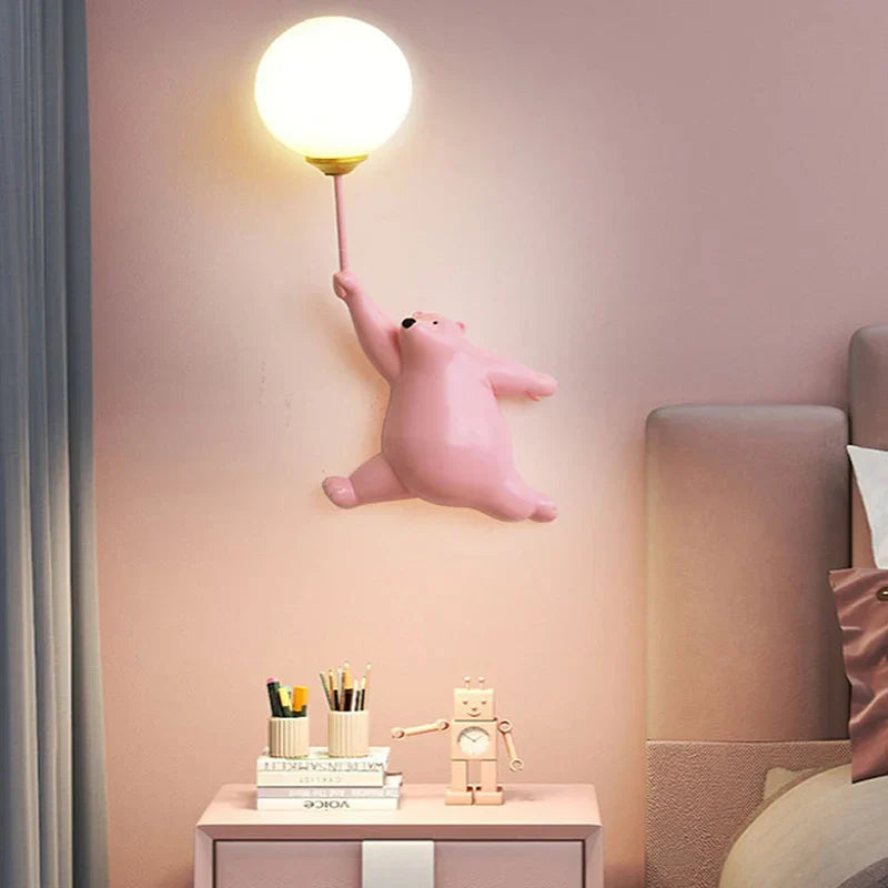 Norvo | Vegglampe for barnerom | Elegant tegneserievellampe for babysrom
