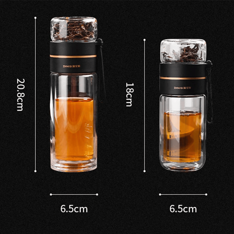 Norvo teinfuser i krystallklart glass