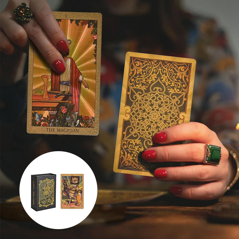 Oppdag den mystiske verden av Tarot Gold Foil Tarot