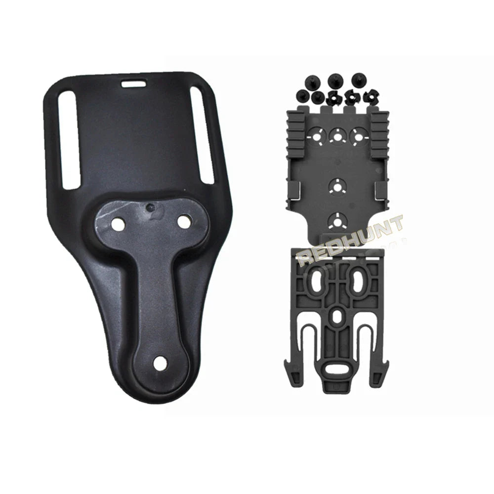 Norvo | Taktisk Drop-Leg-Holster QLS 19/22 – Mid-Low-Belte Universelt Pistolholster med elastisk Lårrem for jakt