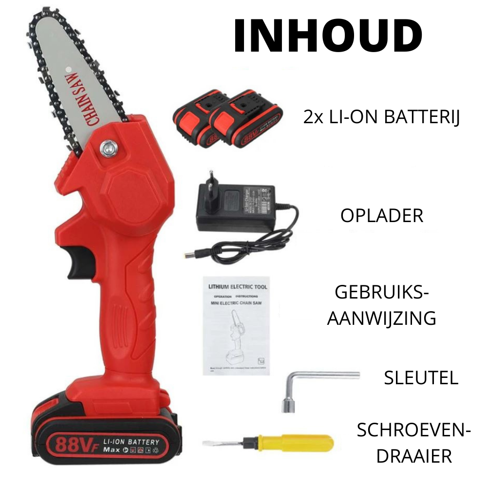 HandyPRO Battery-Powered Electric Chainsaw | Efficient and fast cutting and sawing!