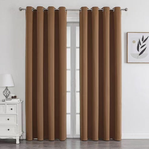 2Pc Teksturerte Black Out Gardiner