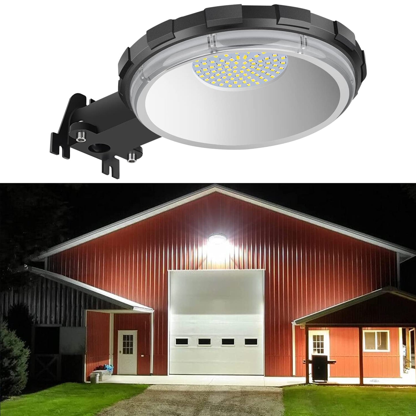 Norvo | Karjoefar LED Barn Lys med Dusk-to-Dawn Fotocelle – 100W, 10,000 Lumen, Energibesparende Utendørsbelysning