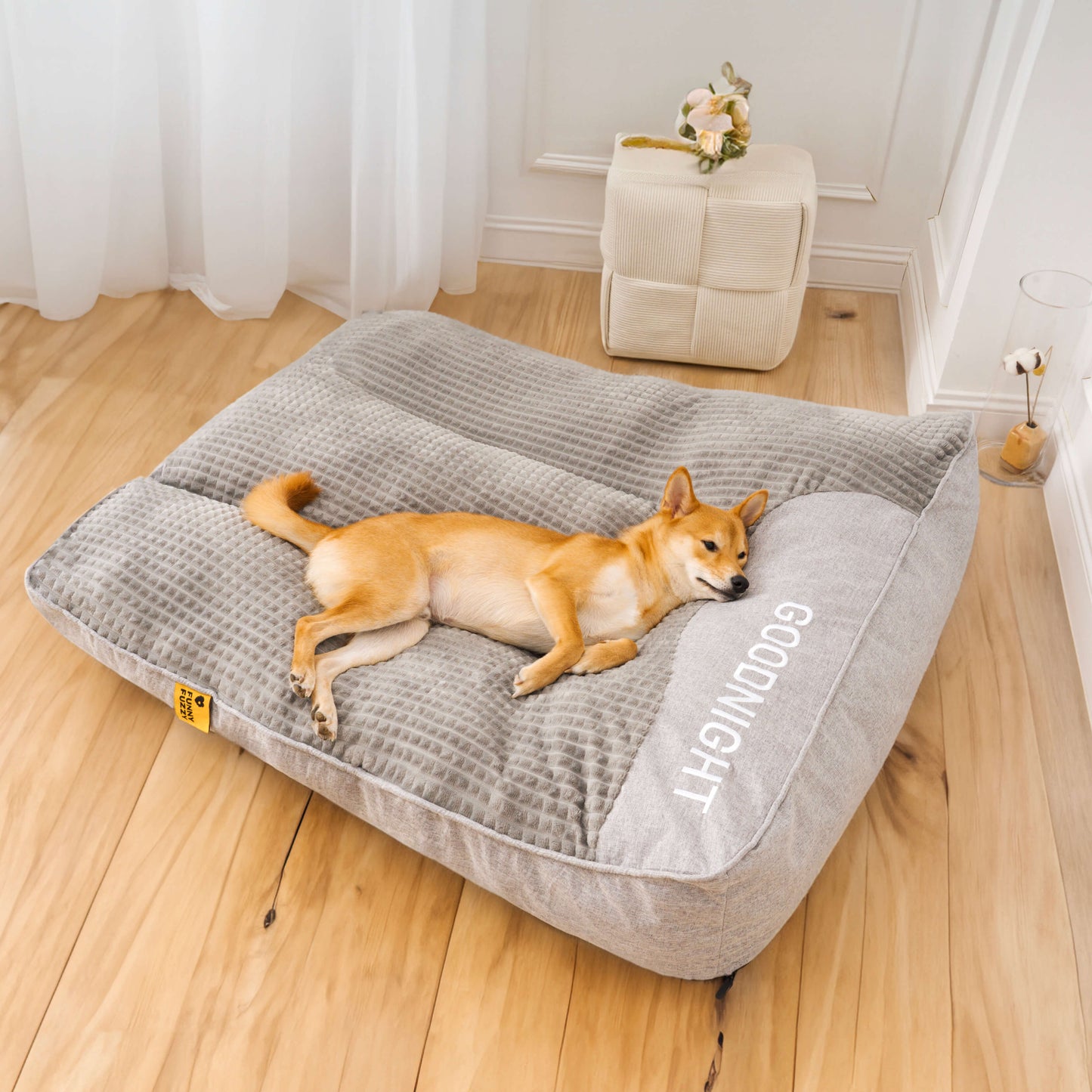 Norvo | Tykk ripebeskyttende ryggbeskyttelse hundeseng