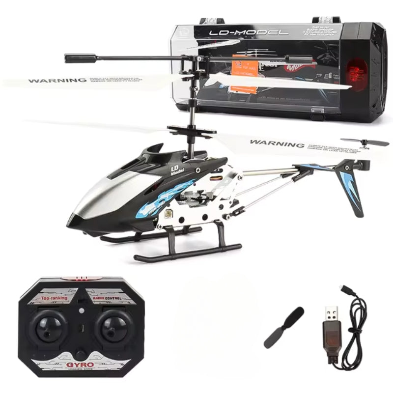 Norvo | Uknuselig 3.5CH RC Helikopter Mini RC Helikopter med Gyro Karmesinrød