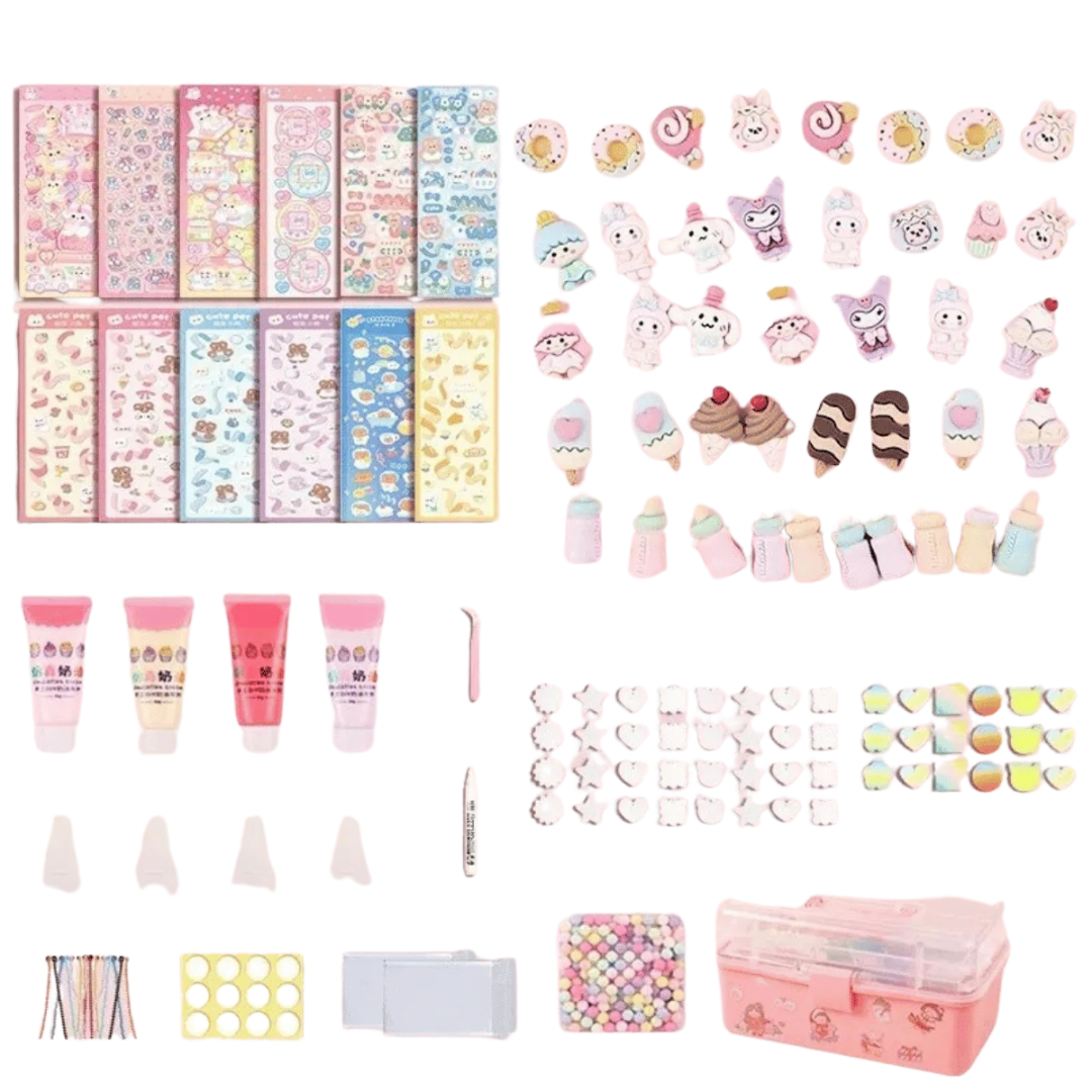 Norvo | MagicStickers 3D klistremerksett | Kreativt DIY sett med 93 klistremerker, 3+ – Gjør gjenstandene dine unike og fargerike